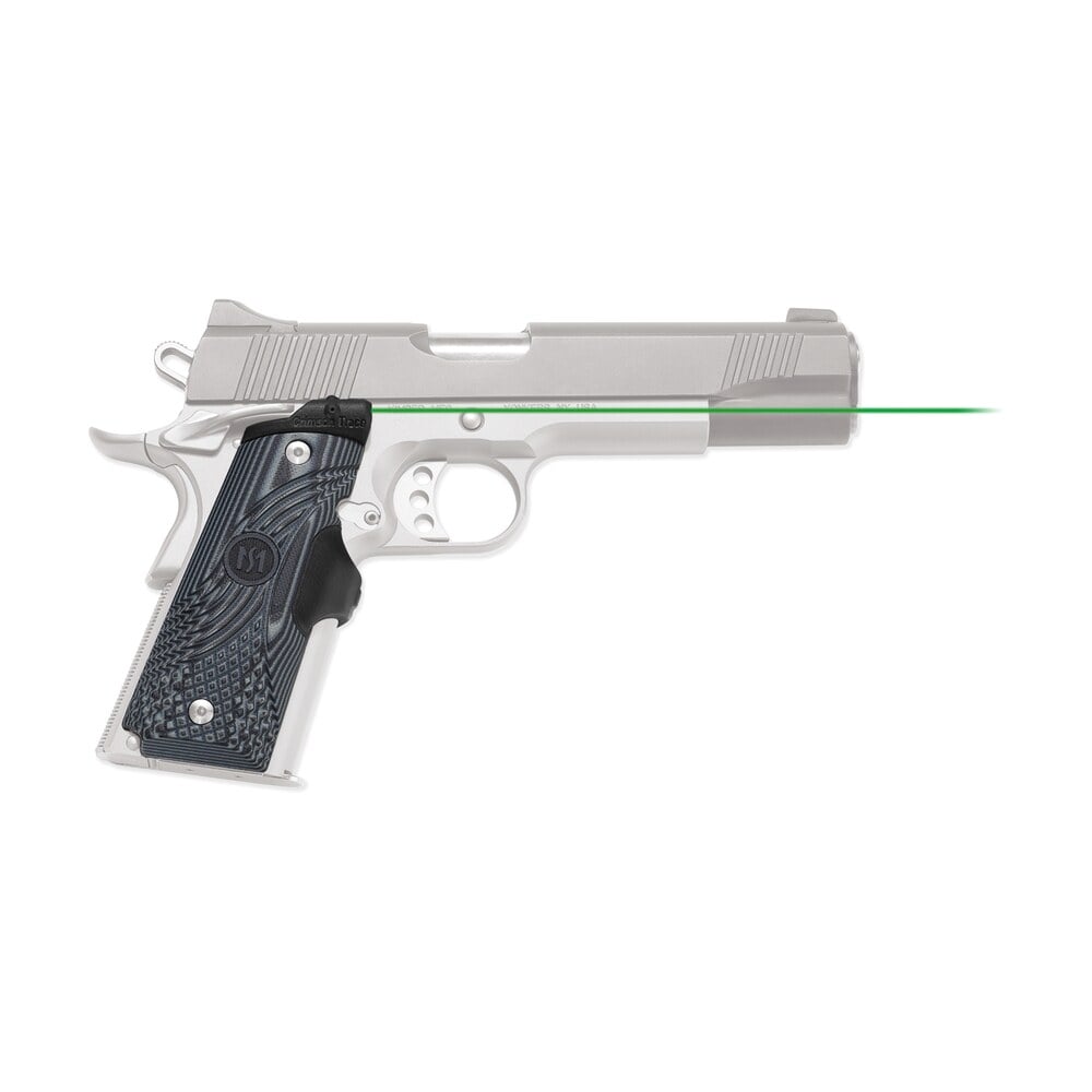 crimson trace 0155201 lasergrips master series fits 1911 full size, green laser black/gray g10 Crimson Trace 0155201 Lasergrips Master Series Sports South item 29946
