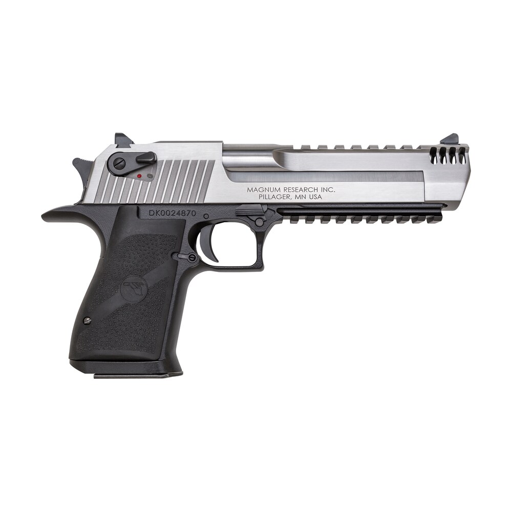 magnum research de50asimb desert eagle mark xix l6 50 ae 6″ 7+1 black hardcoat anodized aluminum frame stainless steel slide black polymer grip Magnum Research DE50ASIMB Desert Eagle Mark XIX L6 50 AE 6" 7+1 Black Hardcoat Anodized Sports South item 3005
