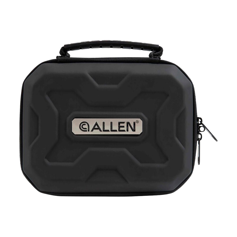 allen 827 exo handgun case black polymer, molded carry handle, egg crate foam & lockable zippers 7″ x 5.25″ Allen 827 EXO Handgun Case Black Polymer, Molded Carry Handle, Egg Crate Foam & Lockable Sports South item 30422