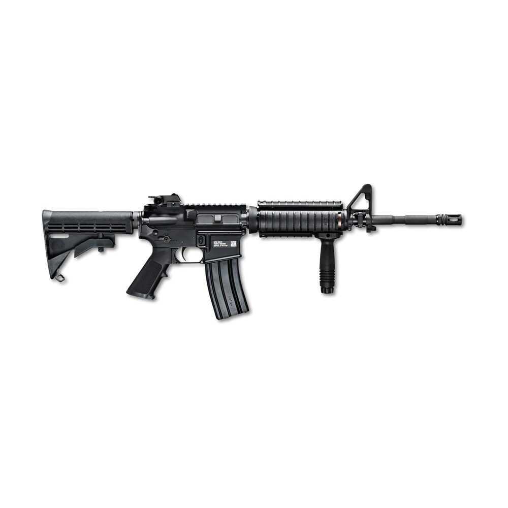 fn 36318 fn 15 m4 military collector 5.56x45mm nato 16″ black barrel / receiver 30+1, matte black 6 position collapsible stock, black a2 grip, optics ready FN 36318 FN 15 M4 Military Collector 5.56x45mm NATO 16" Black Barrel / Receiver 30+1, Matte Sports South item 3094