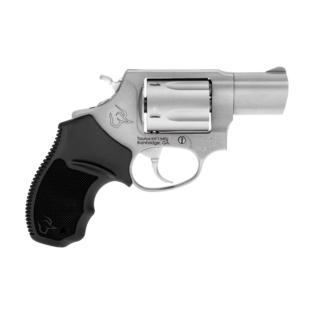 taurus 2 605029 605 small 357 mag/38 special +p 5 shot 2″ matte stainless steel barrel, cylinder & frame, black finger grooved rubber grip, transfer bar safety, exposed hammer Taurus 2-605029 605 Small 357 Mag/38 Special +P 5 Shot 2" Matte Stainless Steel Sports South item 31311