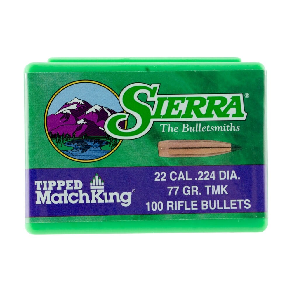 sierra 7177 tipped matchking 22cal 77gr tipped matchking 100/box Sierra 7177 Tipped MatchKing 22Cal 77gr Tipped MatchKing 100/Box Sports South item 31345