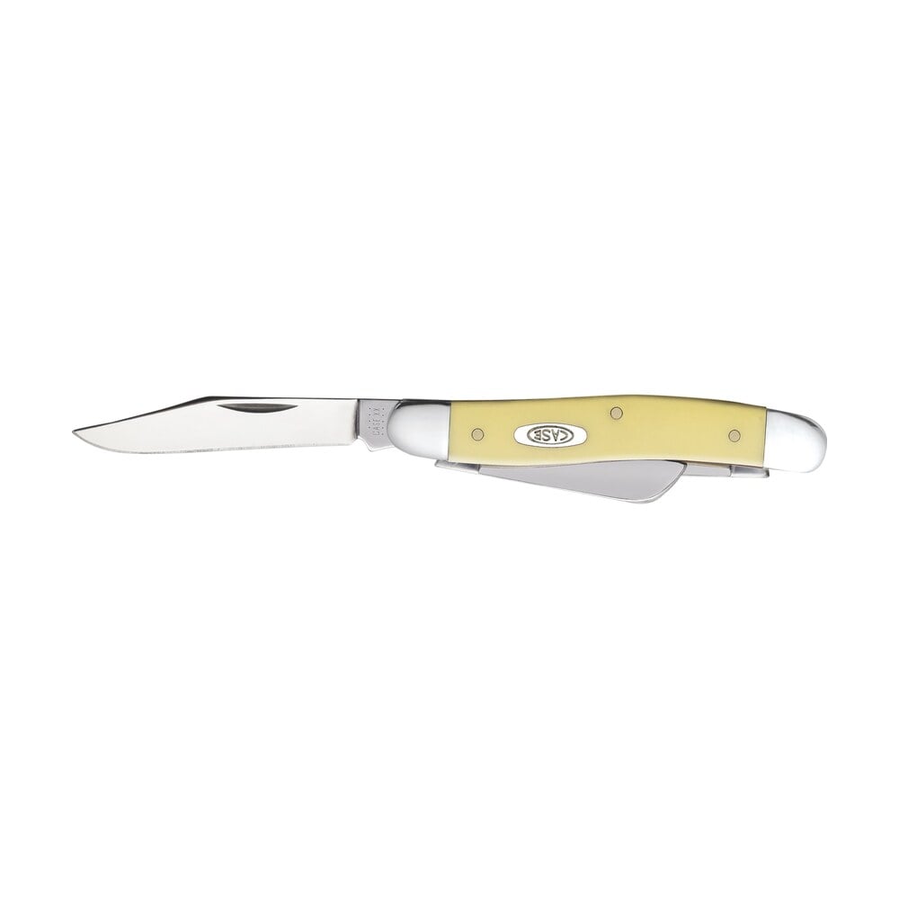 case 00035 stockman medium 2.57″/1.88″/1.71″ folding clip/sheepsfoot/spey plain tumble polish chrome vanadium steel blade/yellow synthetic handle Case 00035 Stockman Medium 2.57"/1.88"/1.71" Folding Clip/Sheepsfoot/Spey Plain Tumble Polish Sports South item 31607