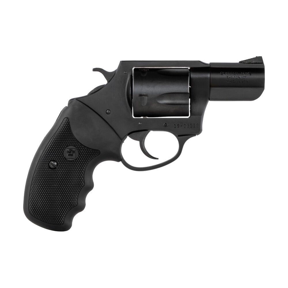 charter arms 63520 mag pug large 357 mag, 5 shot 2.20″ black nitride steel barrel, cylinder & frame w/black finger grooved rubber grip Charter Arms 63520 Mag Pug Large 357 Mag, 5 Shot 2.20" Black Nitride Steel Sports South item 31627