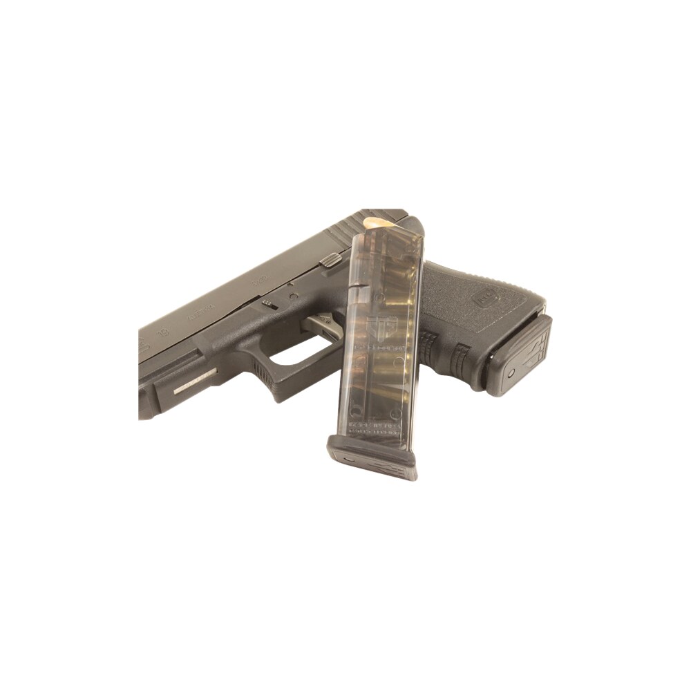 ets group glk1910 pistol mags 10rd 9mm luger compatible w/ glock 26/19 gen1 5 clear polymer ETS Group GLK1910 Pistol Mags 10rd 9mm Luger Compatible Sports South item 3176