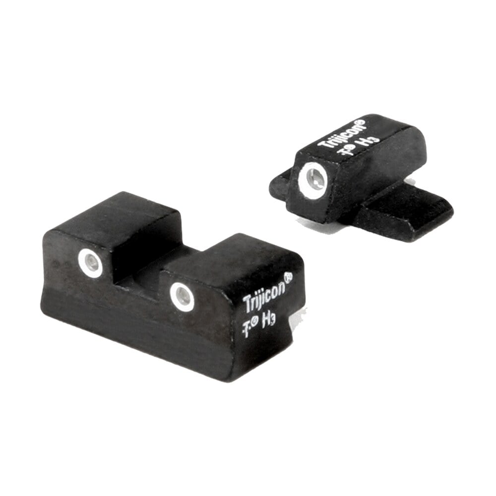 trijicon 600448 bright & tough night sights green/tritium white outline front sight green/tritium white outline rear sight sig sauer p225/p226/p228 #8 front/#8 rear Trijicon 600448 Bright & Tough Night Sights Green/Tritium White Outline Front Sports South item 31904