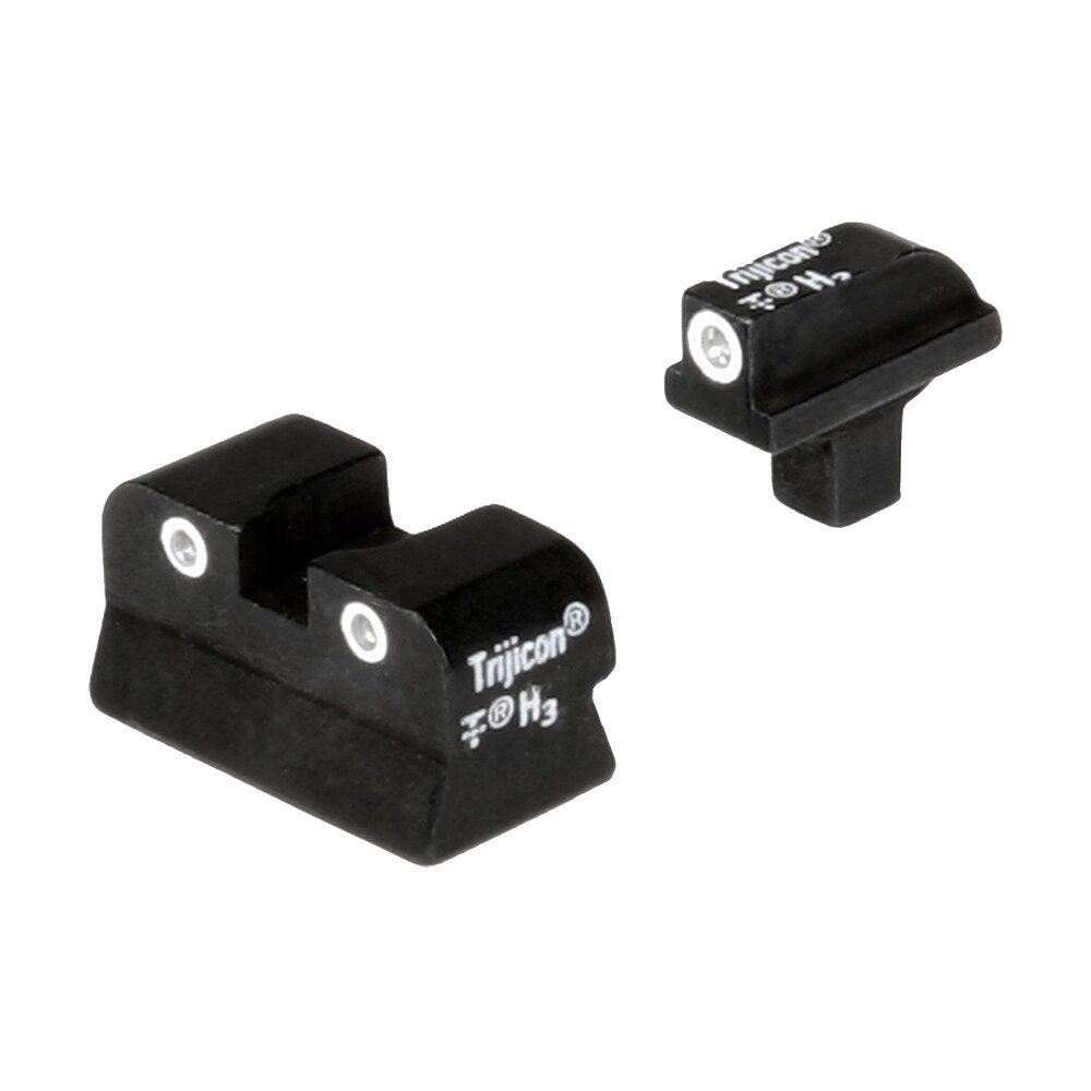trijicon 600138 bright & tough night sights green/tritium white outline front sight green/tritium white outline rear sight colt 1911 0.125 tang Trijicon 600138 Bright & Tough Night Sights Green/Tritium White Outline Front Sports South item 31915