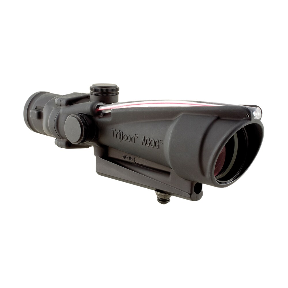 trijicon 100136 acog black hardcoat anodized 3.5x35mm illuminated red donut .223/5.56 bdc reticle Trijicon 100136 ACOG Black Hardcoat Anodized 3.5x35mm Illuminated Red Donut .223/5.56 BDC Sports South item 31944