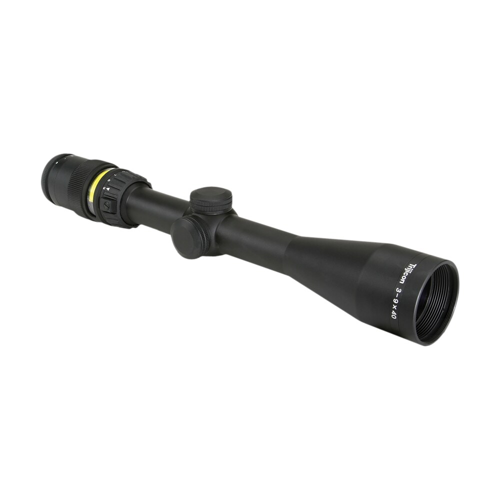 trijicon 200000 accupoint black hardcoat anodized 3 9x40mm 1″ tube illuminated amber triangle post reticle Trijicon 200000 AccuPoint Black Hardcoat Anodized 3-9x40mm 1" Tube Illuminated Amber Triangle Sports South item 31962