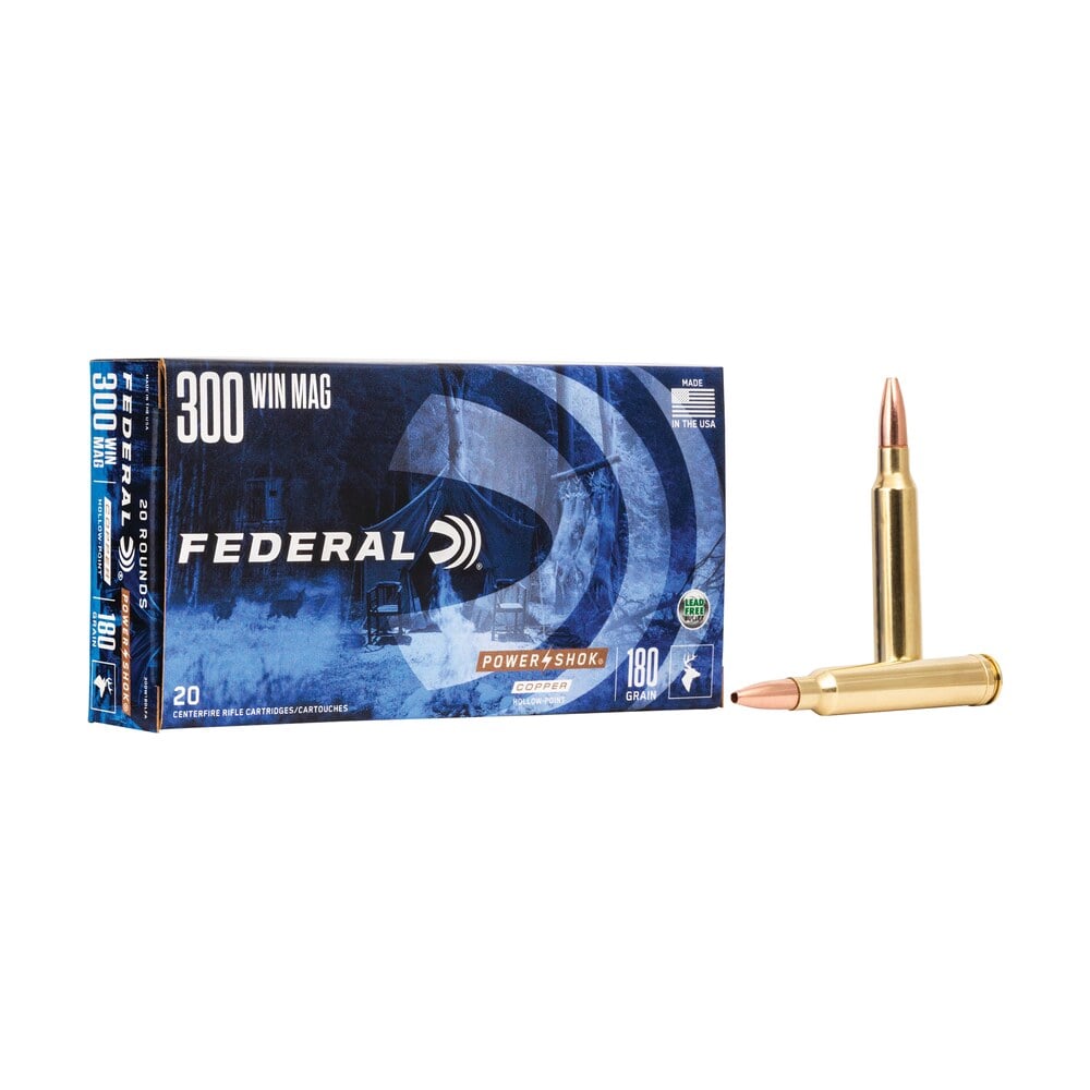 federal a300w180lfa power shok copper 300winmag 180gr copper hollow point 20 per box/10 case Federal A300W180LFA Power-Shok Copper 300WinMag 180gr Copper Hollow Point 20 Per Box/10 Case Sports South item 32066