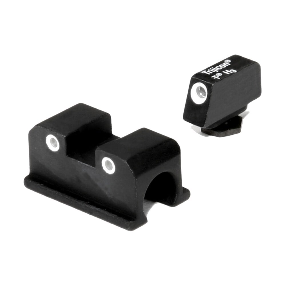 trijicon 600505 bright & tough night sights green/tritium white outline front sight green/tritium white outline rear sight walther arms p99/ppq/ppq m2 Trijicon 600505 Bright & Tough Night Sights Green/Tritium White Outline Front Sports South item 32154