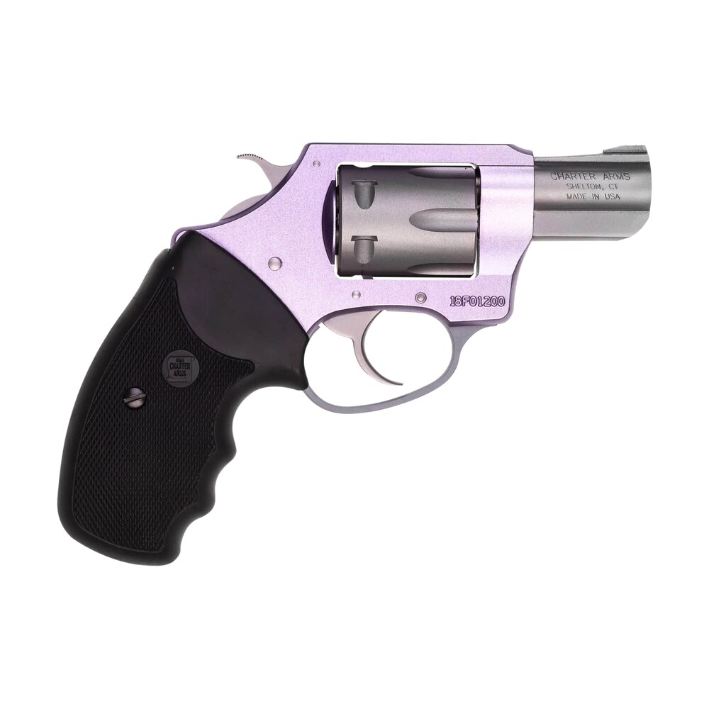 charter arms 52240 pathfinder lite lavender lady small 22 lr, 8 shot, 2″ matte stainless steel barrel & cylinder, lavender aluminum frame w/black finger grooved rubber grip, exposed hammer Charter Arms 52240 Pathfinder Lite Lavender Lady Small 22 LR, 8 Shot, 2" Matte Stainless Steel Sports South item 3216