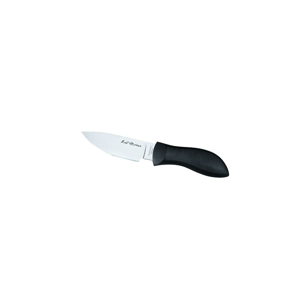 spyderco fb02p moran 3.88″ fixed drop point plain satin vg 10 ss blade/black frn handle includes sheath w/g clip Spyderco FB02P Moran 3.88" Fixed Drop Point Plain Satin VG-10 SS Blade/Black FRN Handle Sports South item 32323
