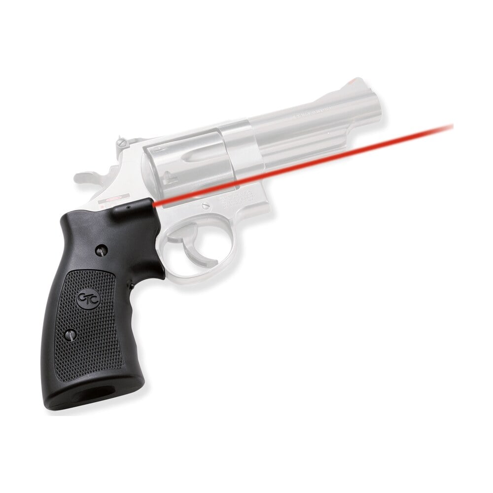 crimson trace 011070 lasergrips fits s&w k/l & n frames, red laser 633nm wavelength 5mw output, black polymer Crimson Trace 011070 Lasergrips Sports South item 33066