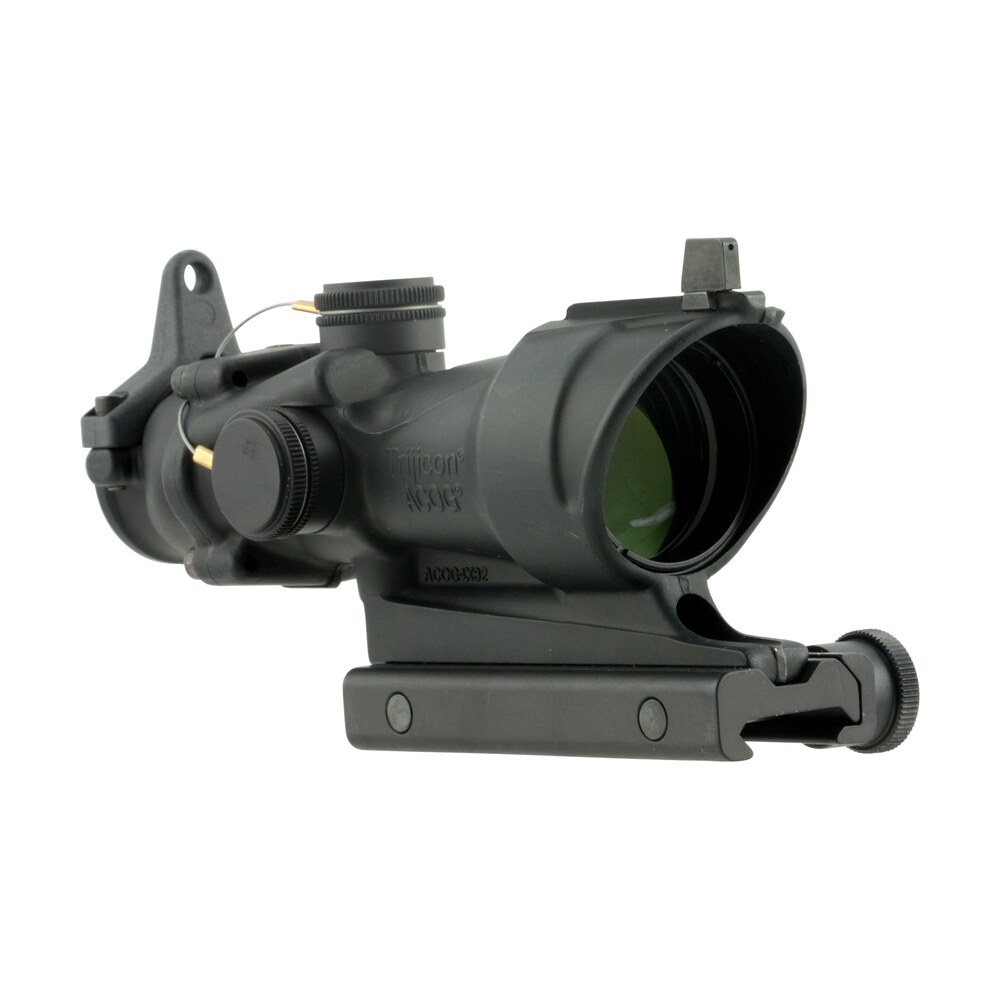 trijicon 100091 acog black hardcoat anodized 4x32mm illuminated amber crosshair 223 reticle Trijicon 100091 ACOG Black Hardcoat Anodized 4x32mm Illuminated Amber Crosshair 223 Reticle Sports South item 3311