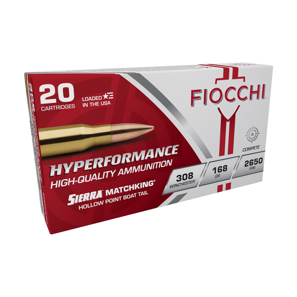 fiocchi 308mkb hyperformance compete 308win 168gr sierra matchking bthp 20 per box/10 case Fiocchi 308MKB Hyperformance Compete 308Win 168gr Sierra MatchKing BTHP 20 Per Box/10 Case Sports South item 33160