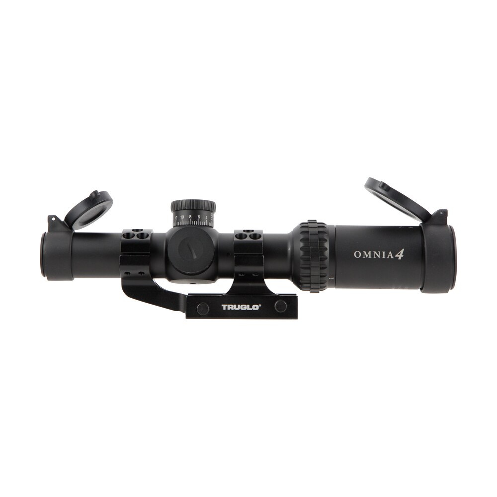 truglo tg 8514tlr omnia tactical black anodized 1 4x24mm 30mm tube illuminated aptr reticle TruGlo TG-8514TLR Omnia Tactical Black Anodized 1-4x24mm 30mm Tube Illuminated APTR Reticle Sports South item 33510
