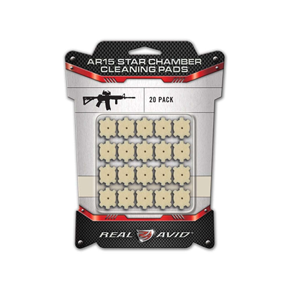 real avid avar15cp star chamber cleaning pads 223 rem/5.56x45mm nato wool 20 per pkg Real Avid AVAR15CP Star Chamber Cleaning Pads 223 Rem/5.56x45mm NATO Wool 20 Per Pkg Sports South item 33749