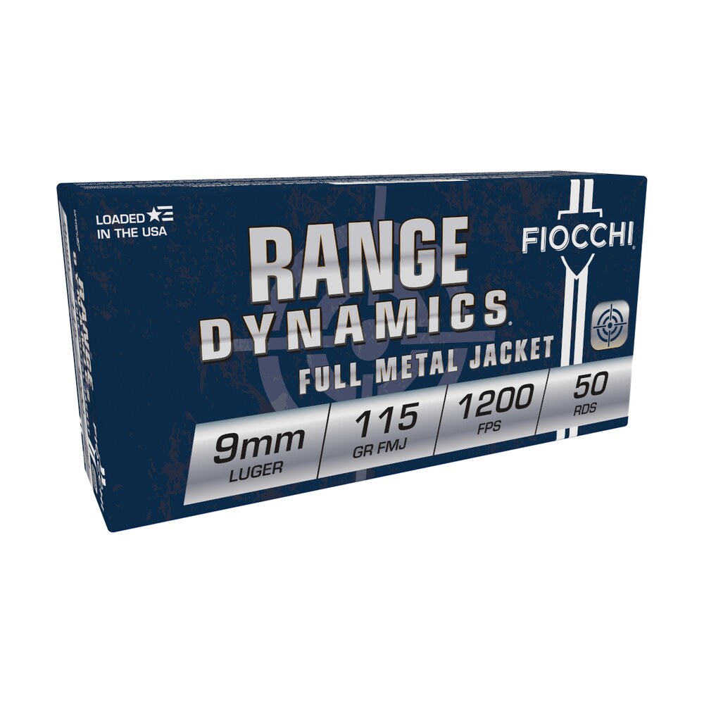 fiocchi 9ap range dynamics 9mmluger 115gr full metal jacket 50 per box/20 case Fiocchi 9AP Range Dynamics 9mmLuger 115gr Full Metal Jacket 50 Per Box/20 Case Sports South item 33929