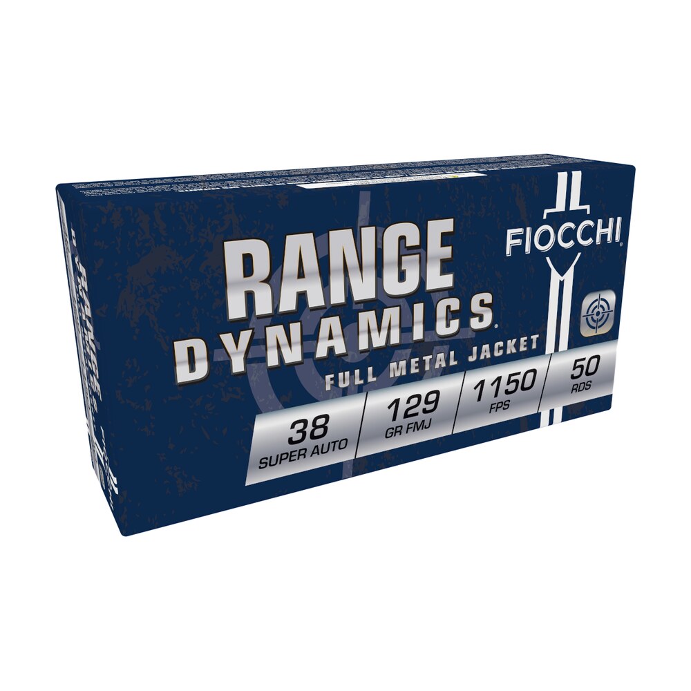 fiocchi 38sa range dynamics 38super 129gr full metal jacket 50 per box/20 case Fiocchi 38SA Range Dynamics 38Super 129gr Full Metal Jacket 50 Per Box/20 Case Sports South item 34025