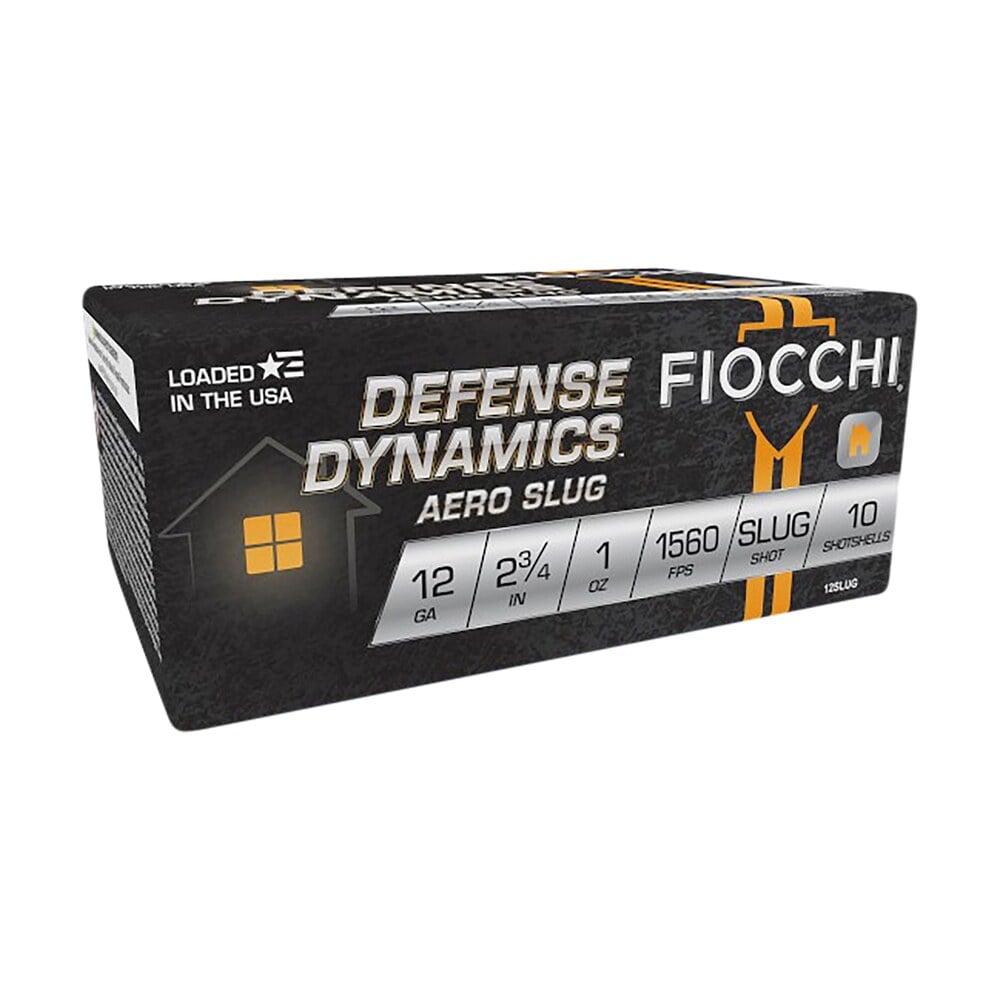 fiocchi 12slug defense dynamics aero 12gauge 2.75″ 1oz rifledslug shot 10 per box/25 case Fiocchi 12SLUG Defense Dynamics Aero 12Gauge 2.75" 1oz RifledSlug Shot 10 Per Box/25 Case Sports South item 34347
