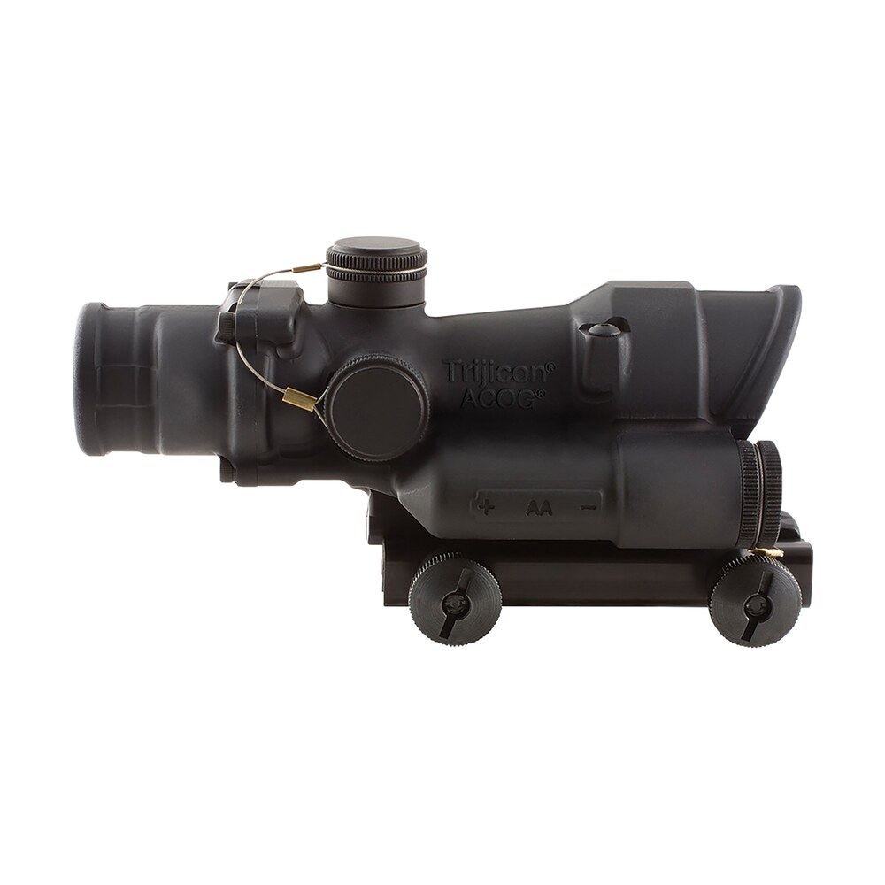 trijicon 100394 acog matte black 4x32mm led illuminated red horseshoe dot 223/556 reticle Trijicon 100394 ACOG Matte Black 4x32mm LED Illuminated Red Horseshoe Dot 223/556 Reticle Sports South item 34696