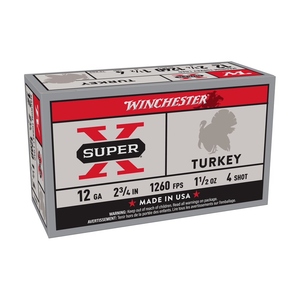 winchester ammo x12mt4 super x magnum turkey 12gauge 2.75″ 1 1/2oz copper plated 4shot 10 box/10 case Winchester Ammo X12MT4 Super X Magnum Turkey 12Gauge 2.75" 1 1/2oz Copper Plated 4Shot 10 Sports South item 34721