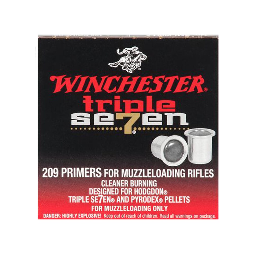 winchester muzzleloading sml209t7 209 triple seven muzzleloading primers 100 per box Winchester Muzzleloading SML209T7 209 Triple Seven Muzzleloading Primers 100 Per Box Sports South item 34747