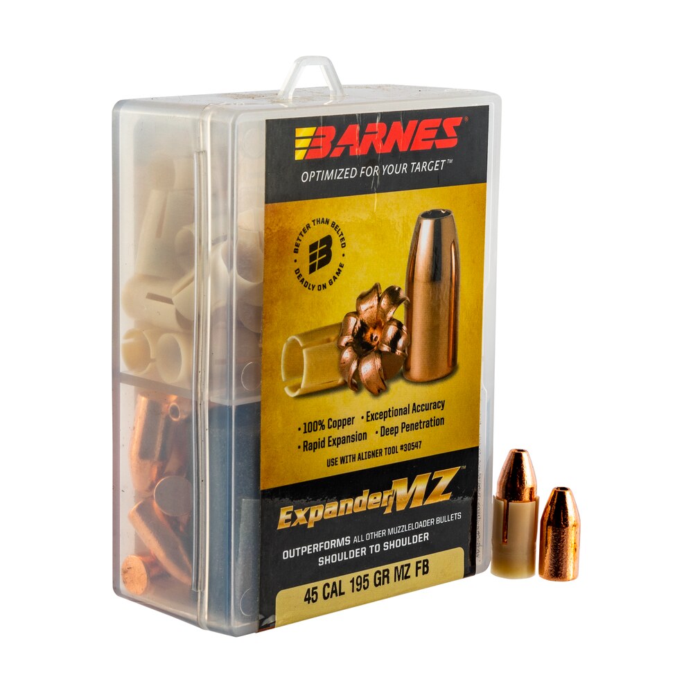 barnes bullets 30509 expander mz muzzleloader 45 expandermz hollow point 195gr 24rd/box Barnes Bullets 30509 Expander MZ Muzzleloader 45 ExpanderMZ Hollow Point 195gr 24rd/Box Sports South item 34783