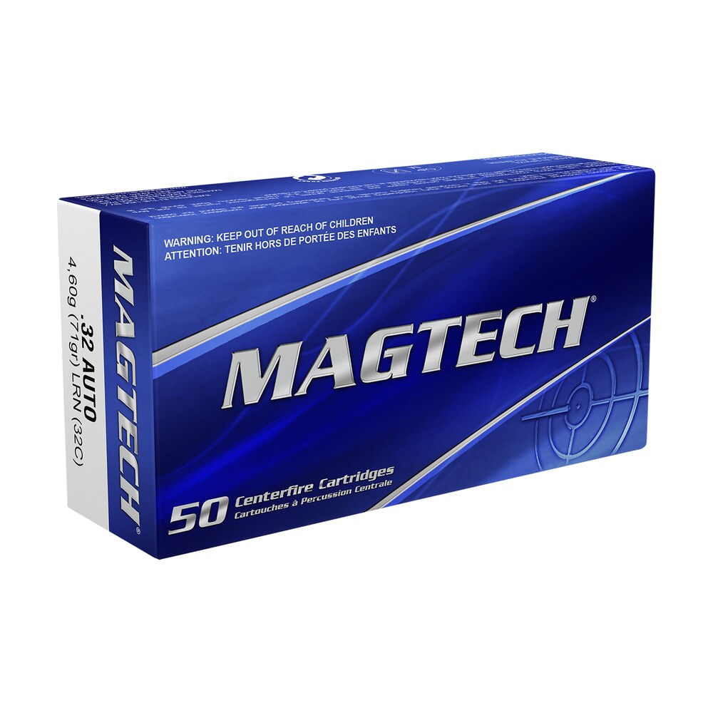 magtech 32c range/training 32acp 71gr lead round nose 50 per box/20 case Magtech 32C Range/Training 32ACP 71gr Lead Round Nose 50 Per Box/20 Case Sports South item 34816