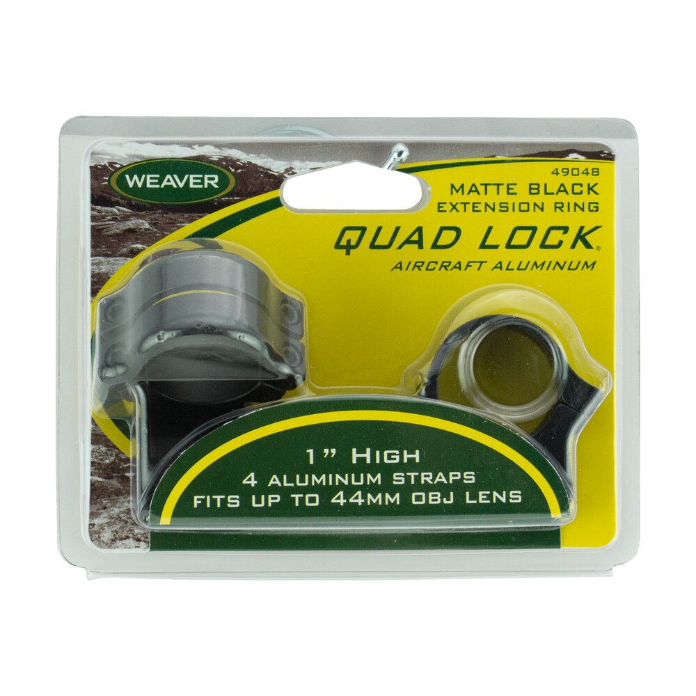 weaver mounts 49048 quad lock detachable rings matte black 1″ high extended Weaver Mounts 49048 Quad Lock Detachable Rings Matte Black 1" High Extended Sports South item 35049