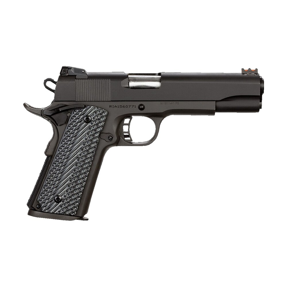 rock island 51623 rock ultra fs 9mm luger caliber with 5″ barrel, 10+1 capacity, overall black parkerized finish steel, beavertail frame, serrated slide & black/gray g10 grip Rock Island 51623 Rock Ultra FS 9mm Luger Caliber Sports South item 35200