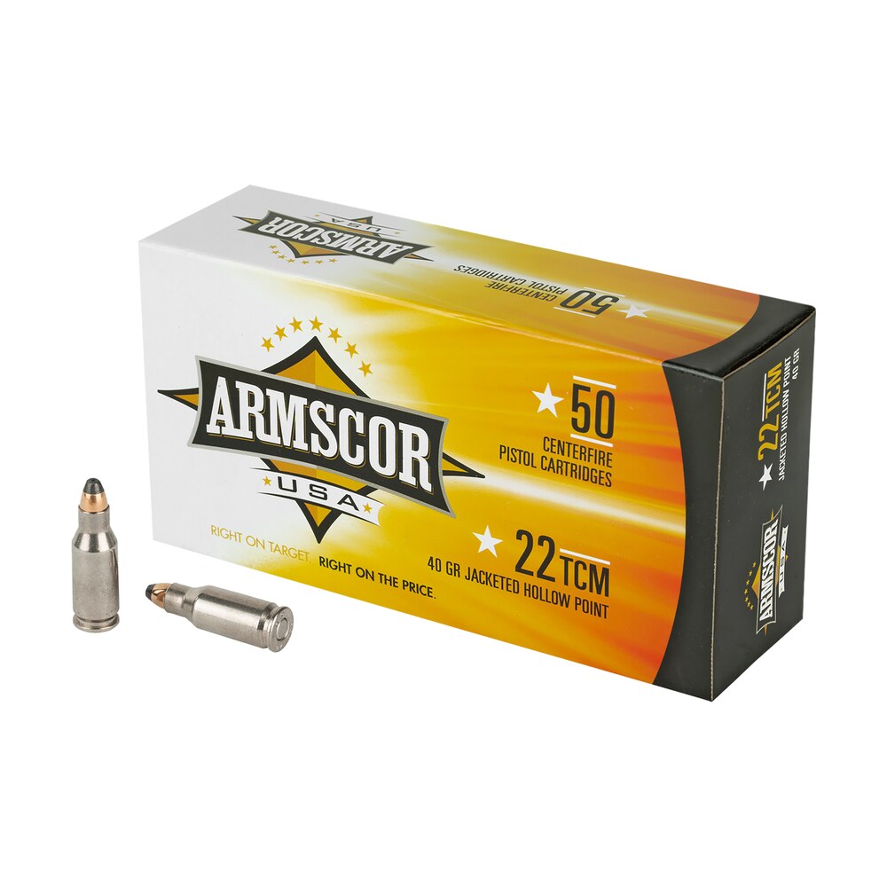 armscor fac22tcm1n usa 22tcm 40gr jacketed hollow point 50 per box/20 case Armscor FAC22TCM1N USA 22TCM 40gr Jacketed Hollow Point 50 Per Box/20 Case Sports South item 35274