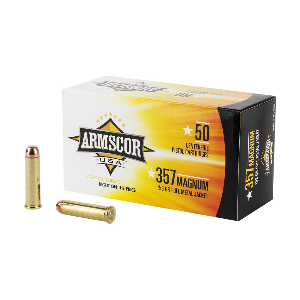 armscor fac3576n usa 357mag 158gr full metal jacket 50 per box/20 case Armscor FAC3576N USA 357Mag 158gr Full Metal Jacket 50 Per Box/20 Case Sports South item 35285