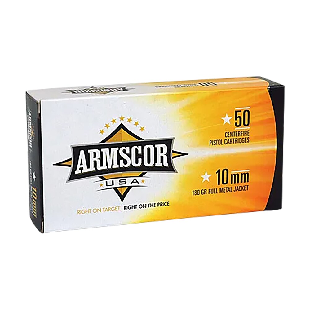 armscor fac102n usa 10mmauto 180gr full metal jacket 50 per box/20 case Armscor FAC102N USA 10mmAuto 180gr Full Metal Jacket 50 Per Box/20 Case Sports South item 35289
