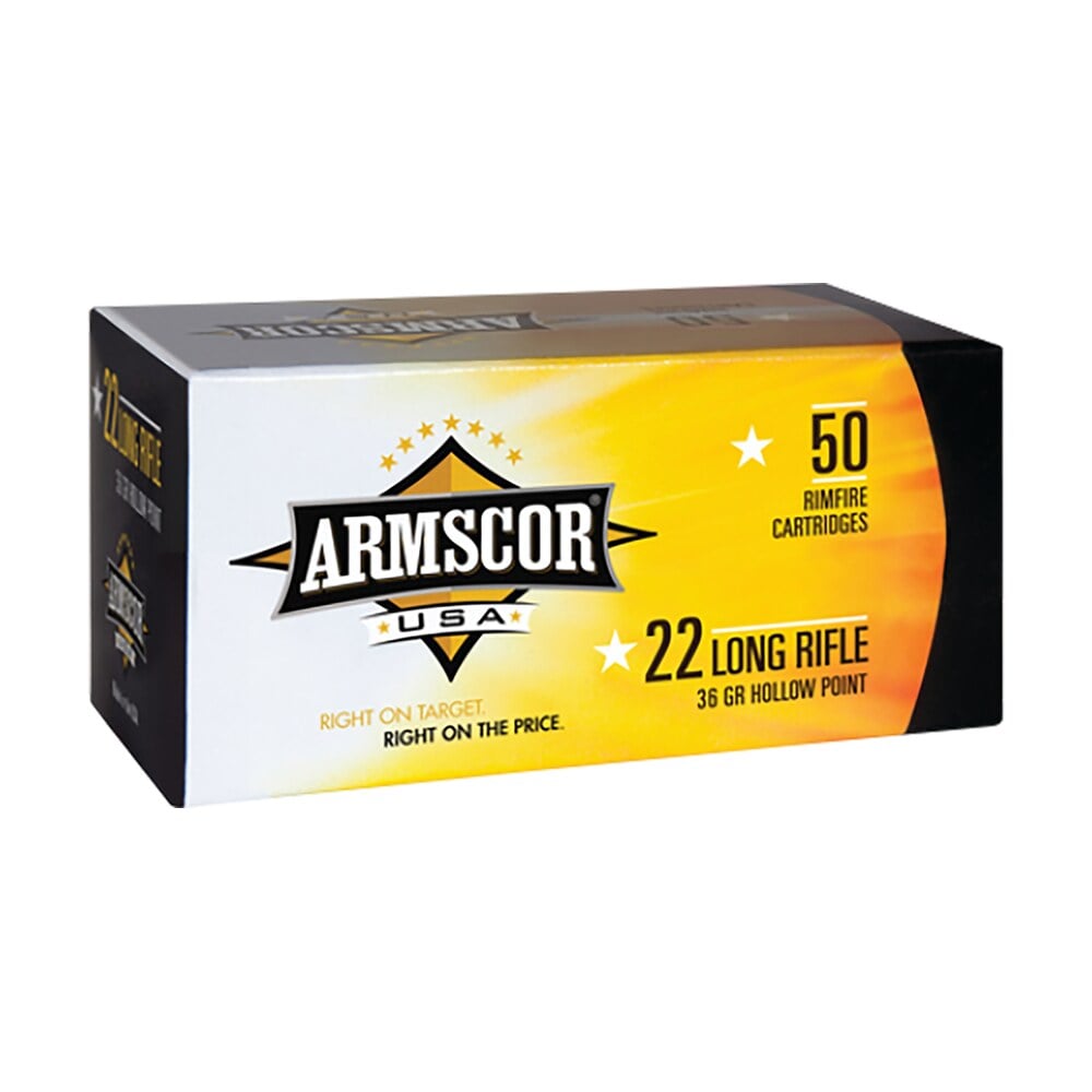 armscor 50015ph precision 22lr 36gr high velocity hollow point 50 per box/100 case Armscor 50015PH Precision 22LR 36gr High Velocity Hollow Point 50 Per Box/100 Case Sports South item 35307