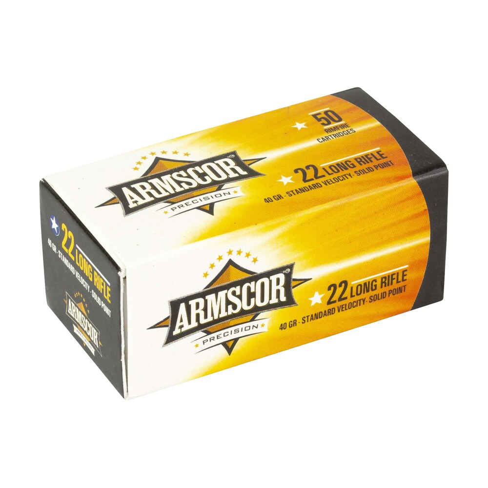 armscor 50012ph precision 22lr 40gr standard velocity solid point 50 per box/100 case Armscor 50012PH Precision 22LR 40gr Standard Velocity Solid Point 50 Per Box/100 Case Sports South item 35308
