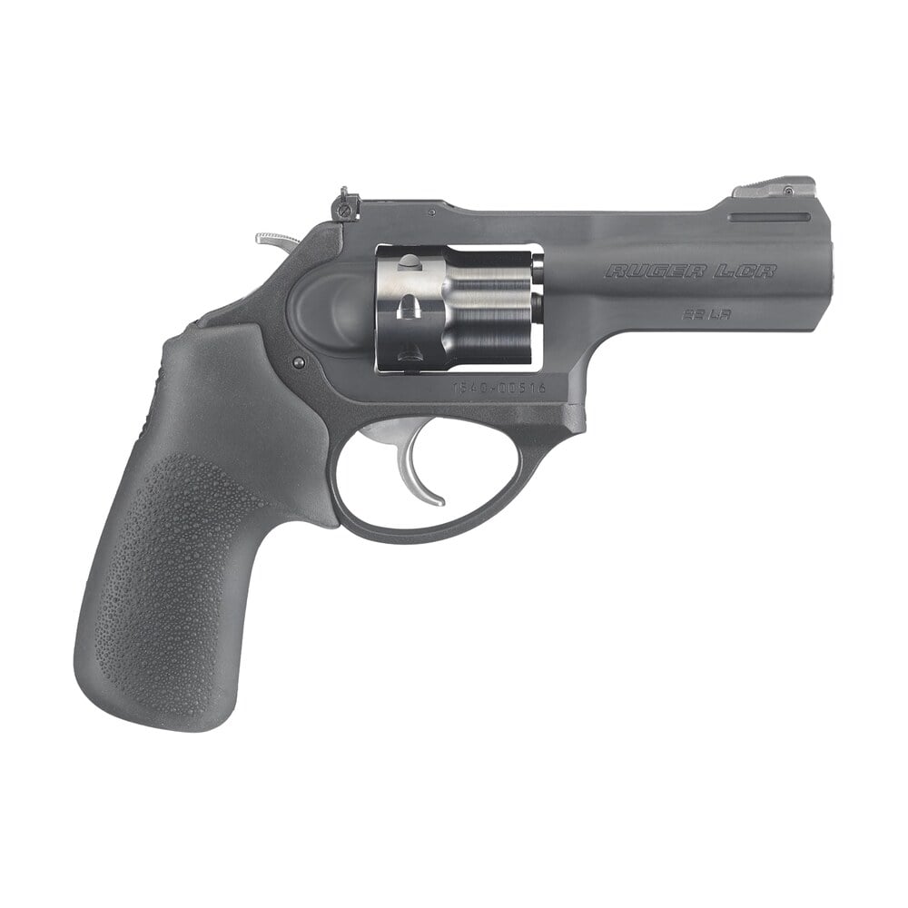 ruger 5435 lcrx 22 lr 3″ matte black barrel, 8rd pvd finished cylinder, matte black 7000 series aluminum frame, hogue tamer monogrip Ruger 5435 LCRx 22 LR 3" Matte Black Sports South item 35416