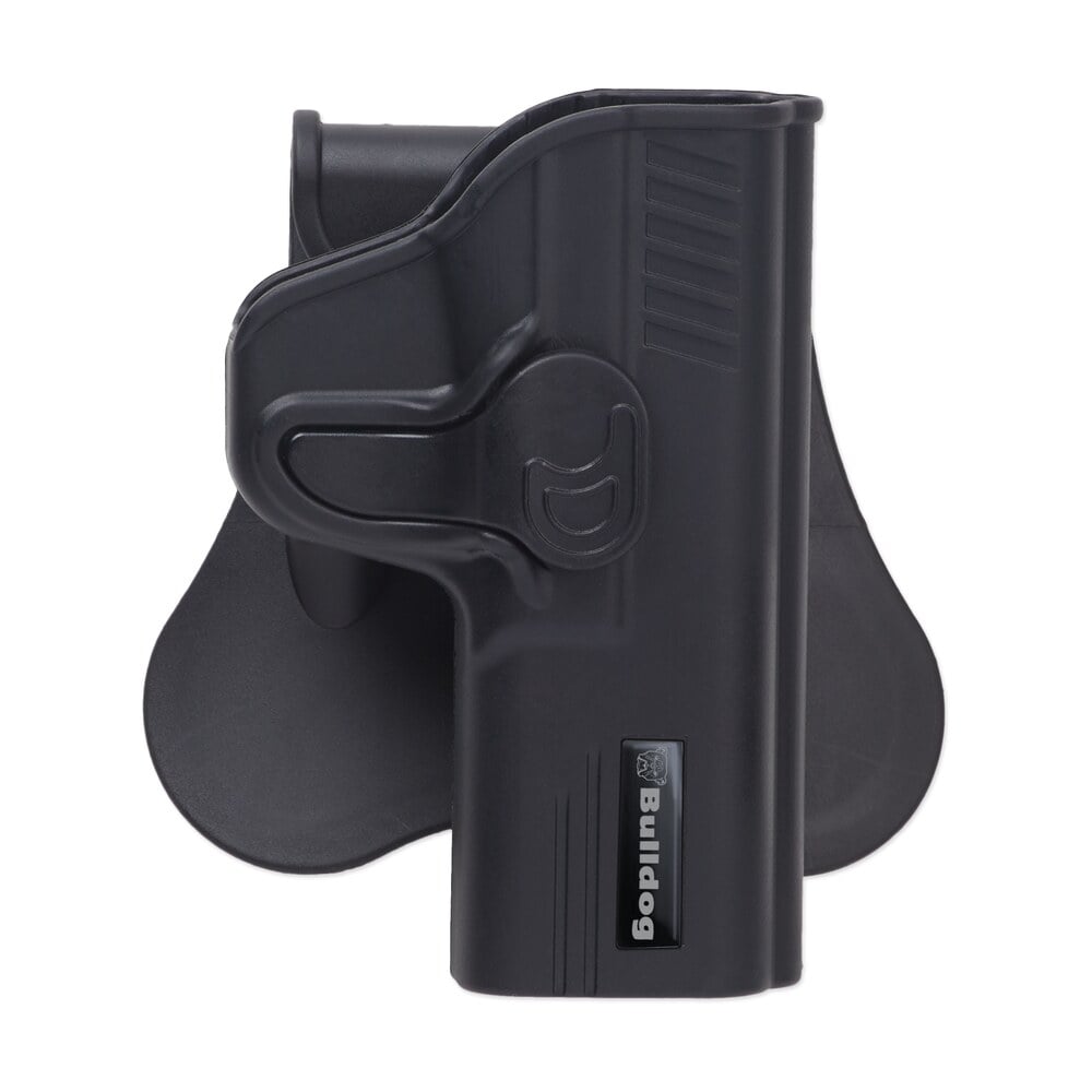 bulldog rrg19 rapid release owb black polymer paddle compatible w/glock 19/23/32 right hand Bulldog RRG19 Rapid Release OWB Black Polymer Paddle Compatible Sports South item 35418
