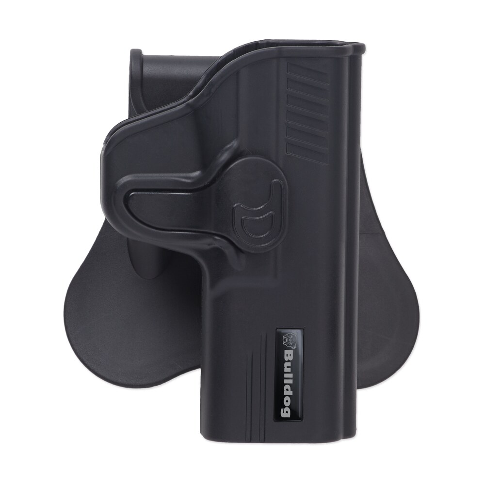bulldog rr1911 rapid release owb black polymer paddle fits 1911 fits 5″ barrel right hand Bulldog RR1911 Rapid Release OWB Black Polymer Paddle Sports South item 35439