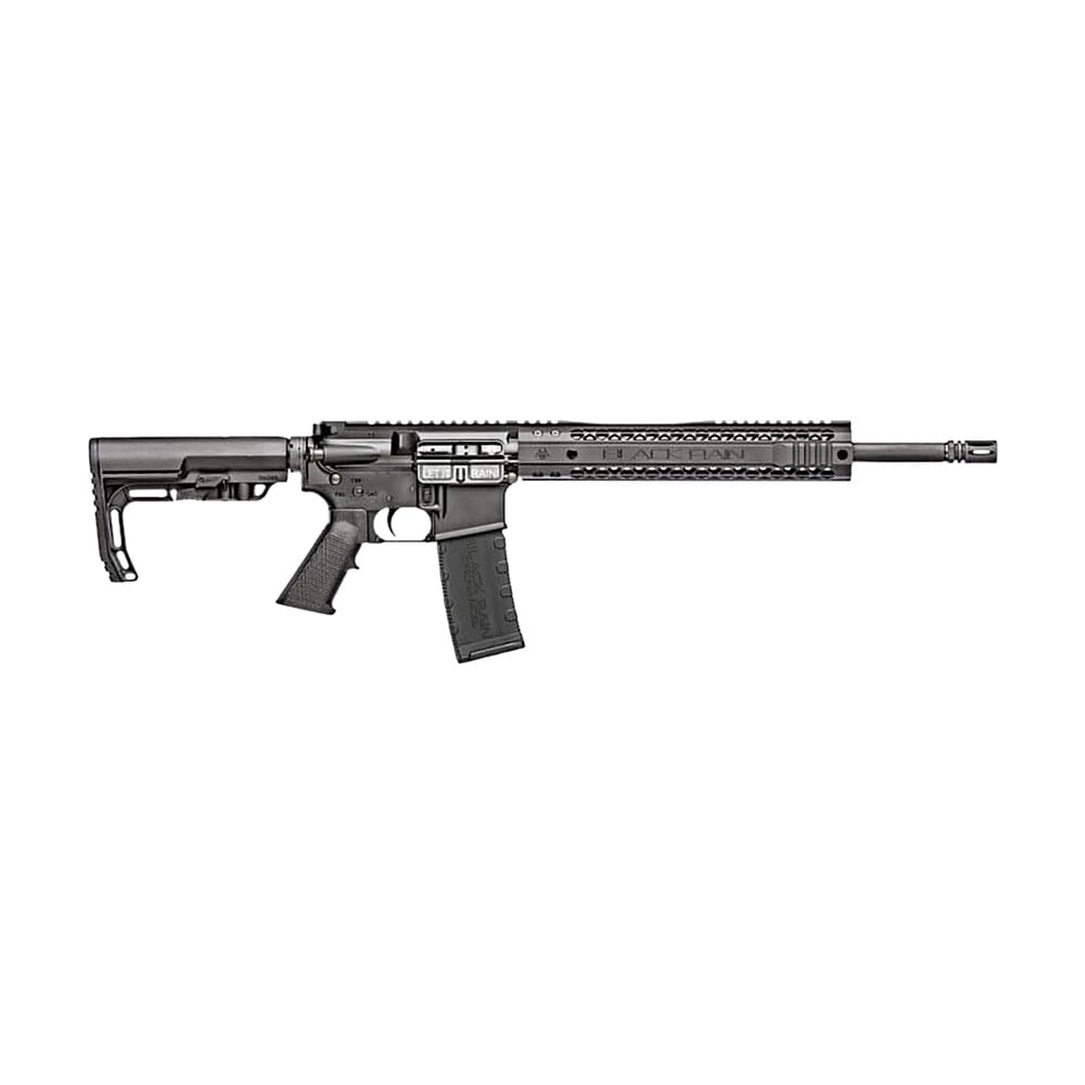 black rain ordnance brospec15 spec15 5.56x45mm nato 30+1 16″ chrome moly barrel, a2 flash hider, black hard coat anodized 7075 t6 receiver, adjustable b5 sopmod stock, polymer grip, gi trigger Black Rain Ordnance BROSPEC15 Spec15 5.56x45mm NATO 30+1 16" Chrome Moly Sports South item 35807