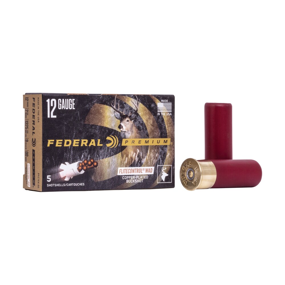 federal pfc15400 premium vital shok 12gauge 2.75″ 9pellets 00buckshot 5 per box/50 case Federal PFC15400 Premium Vital-Shok 12Gauge 2.75" 9Pellets 00BuckShot 5 Per Box/50 Case Sports South item 36183