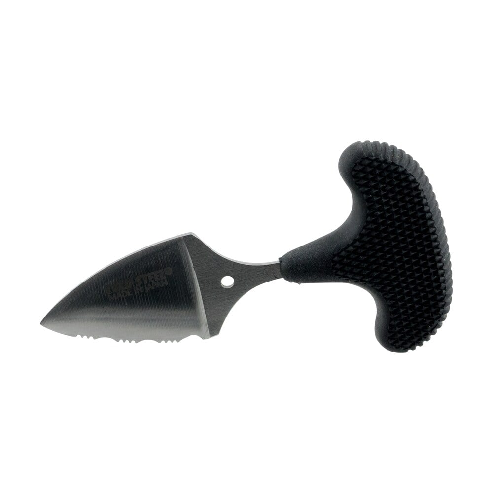 cold steel 43ns mini pal 1″ fixed serrated japanese aus 8a ss blade black synthetic rubber handle Cold Steel 43NS Mini Pal 1" Fixed Serrated Japanese AUS-8A SS Blade Black Synthetic Rubber Sports South item 36558
