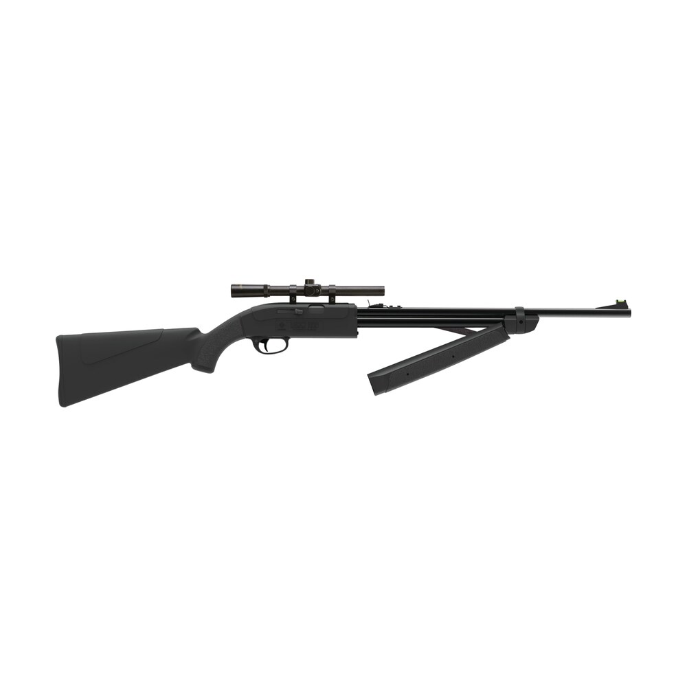 crosman clgy1000kt legacy 1000 air rifle pump 177 black rifled steel barrel, black receiver, black fixed all weather stock, crossbolt safety, includes 4x15mm scope Crosman CLGY1000KT Legacy 1000 Air Rifle Pump 177 Black Rifled Steel Sports South item 36655