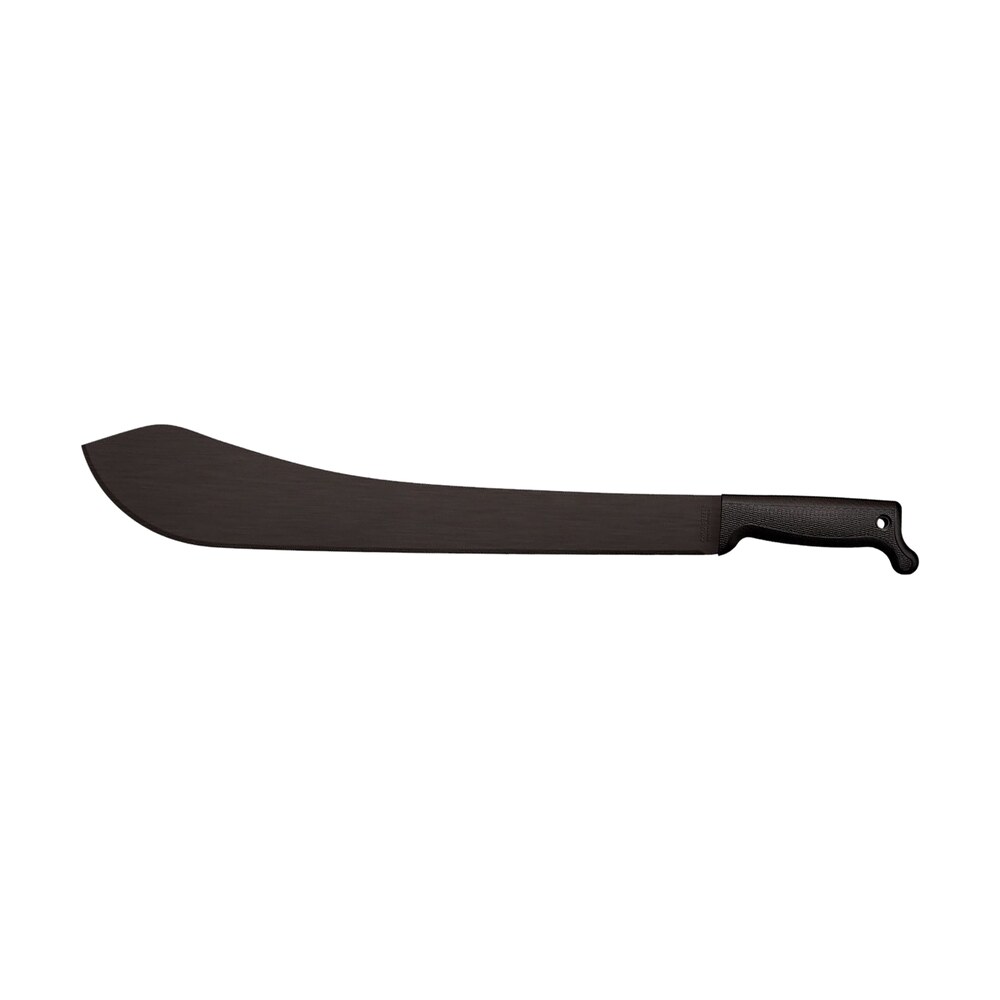 cold steel 97lbm bolo 18″ black matte baked on anti rust 1055 carbon steel blade/ black polypropylene handle 23.63″ long includes sheath Cold Steel 97LBM Bolo 18" Black Matte Baked-On Anti Rust 1055 Carbon Steel Blade/ Black Sports South item 36809