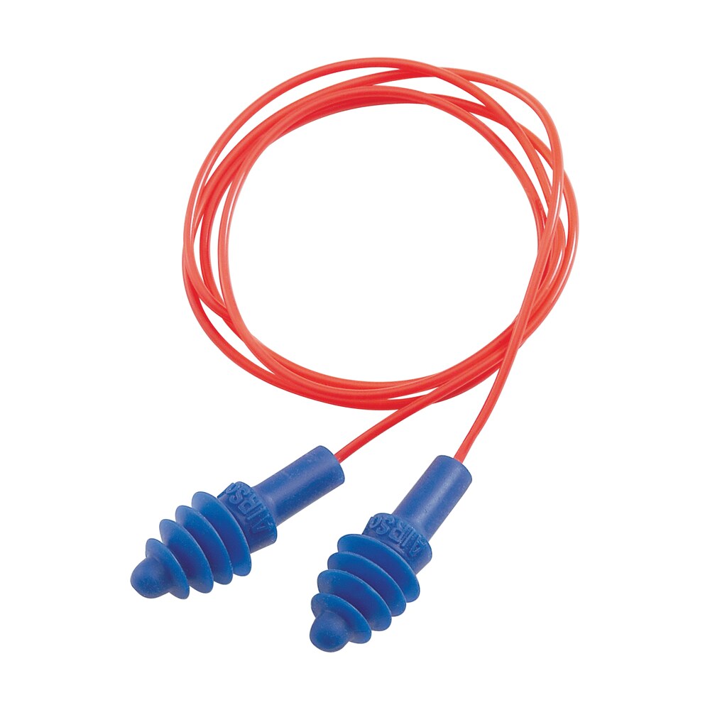 howard leight r01521 corded ear plugs air soft foam 27 db behind the neck blue ear buds with orange cord adult 2 pair Howard Leight R01521 Corded Ear Plugs Air Soft Foam 27 dB Behind The Neck Blue Ear Buds Sports South item 36910