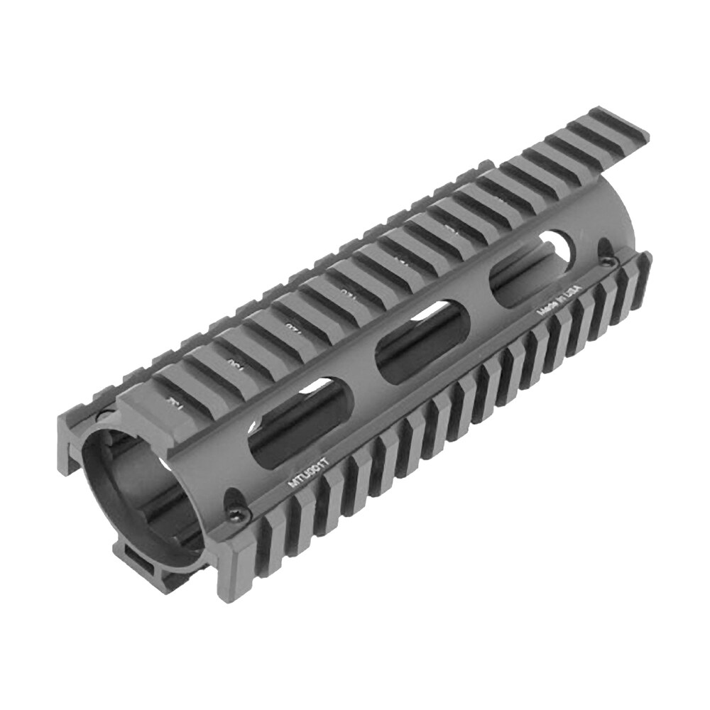 utg pro mtu001t pro quad rail drop in handguard extended black anodized aluminum picatinny rail ar 15 carbine UTG Pro MTU001T Pro Quad Rail Drop-In Handguard Extended Black Anodized Aluminum Picatinny Rail Sports South item 37318