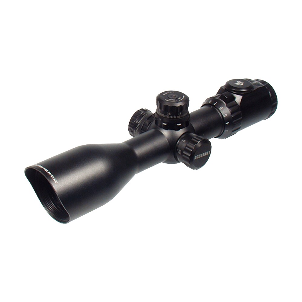 utg scp3 um312ao accushot black hardcoat anodized 3 12x 44mm 30mm tube illuminated red/green mil dot reticle UTG SCP3-UM312AO Accushot Black Hardcoat Anodized 3-12x 44mm 30mm Tube Illuminated Red/Green Sports South item 37342