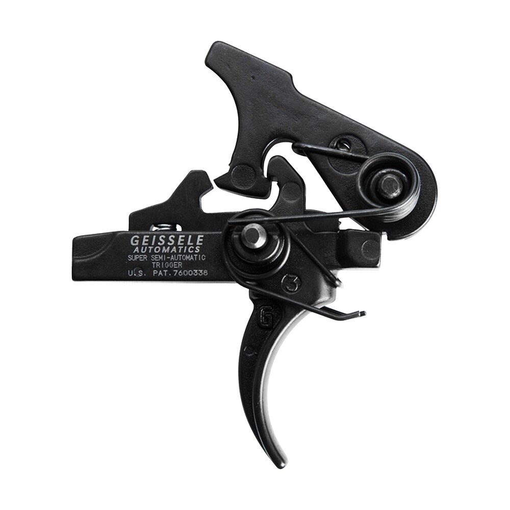 geissele automatics 05101 ssa two stage curved trigger with 4.25 4.75 lbs draw weight & black oxide finish for ar platform Geissele Automatics 05101 SSA Two-Stage Curved Trigger Sports South item 37400