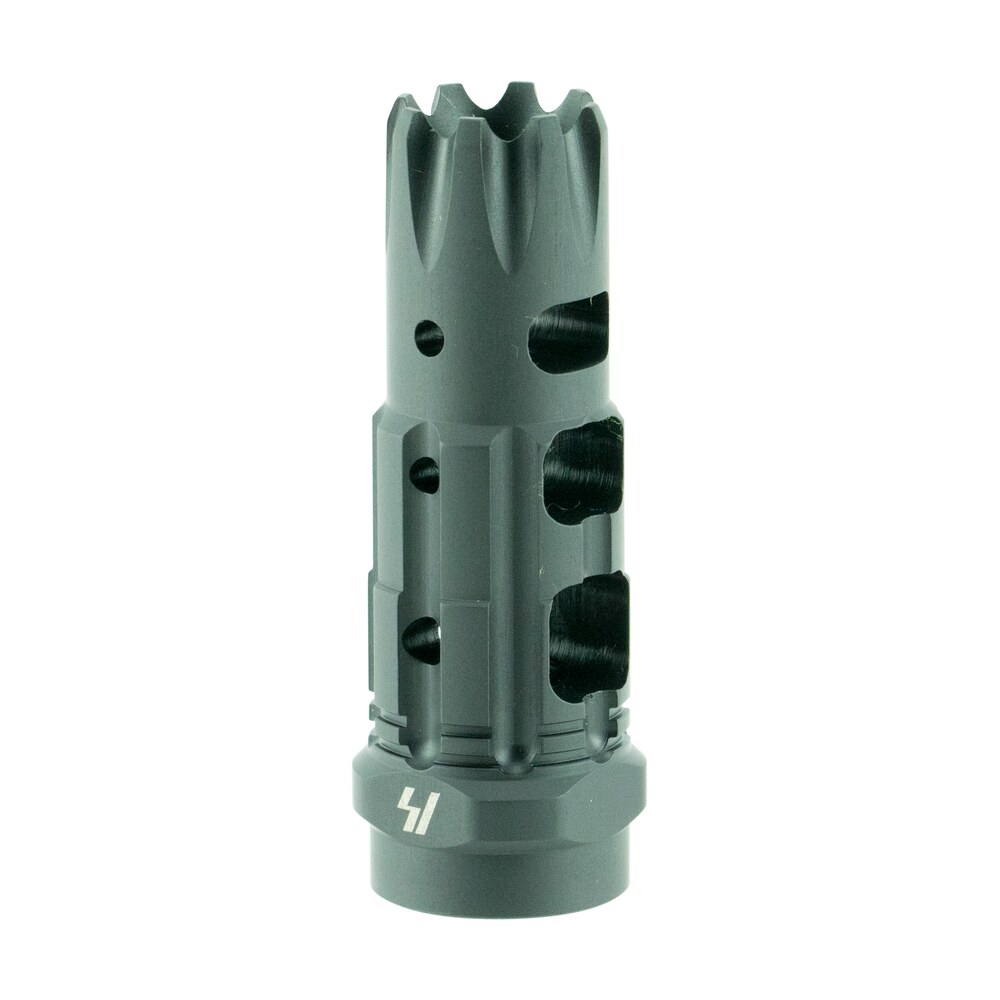 strike industries tccomp223 triple crown comp black steel with 1/2″ 28 tpi threads, 2.63″ oal & 0.85″ diameter for 223 rem, 5.56x45mm nato ar platform Strike Industries TCCOMP223 Triple Crown Comp Black Steel Sports South item 37712
